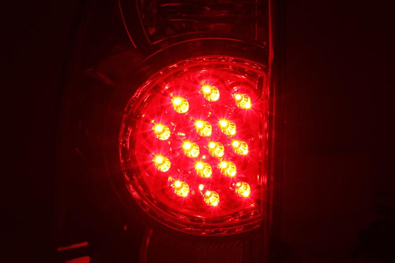 ANZO 2005-2015 Toyota Tacoma LED Taillights Smoke thumbnail 2