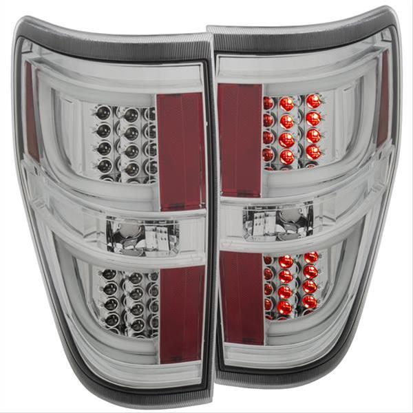 ANZO 2009-2013 Ford F-150 LED Taillights Chrome