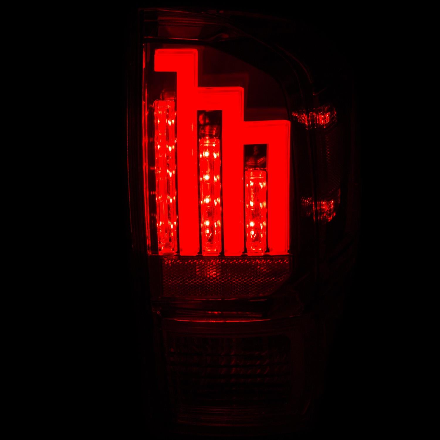 ANZO 2016-2017 Toyota Tacoma LED Taillights Red/Clear thumbnail 3
