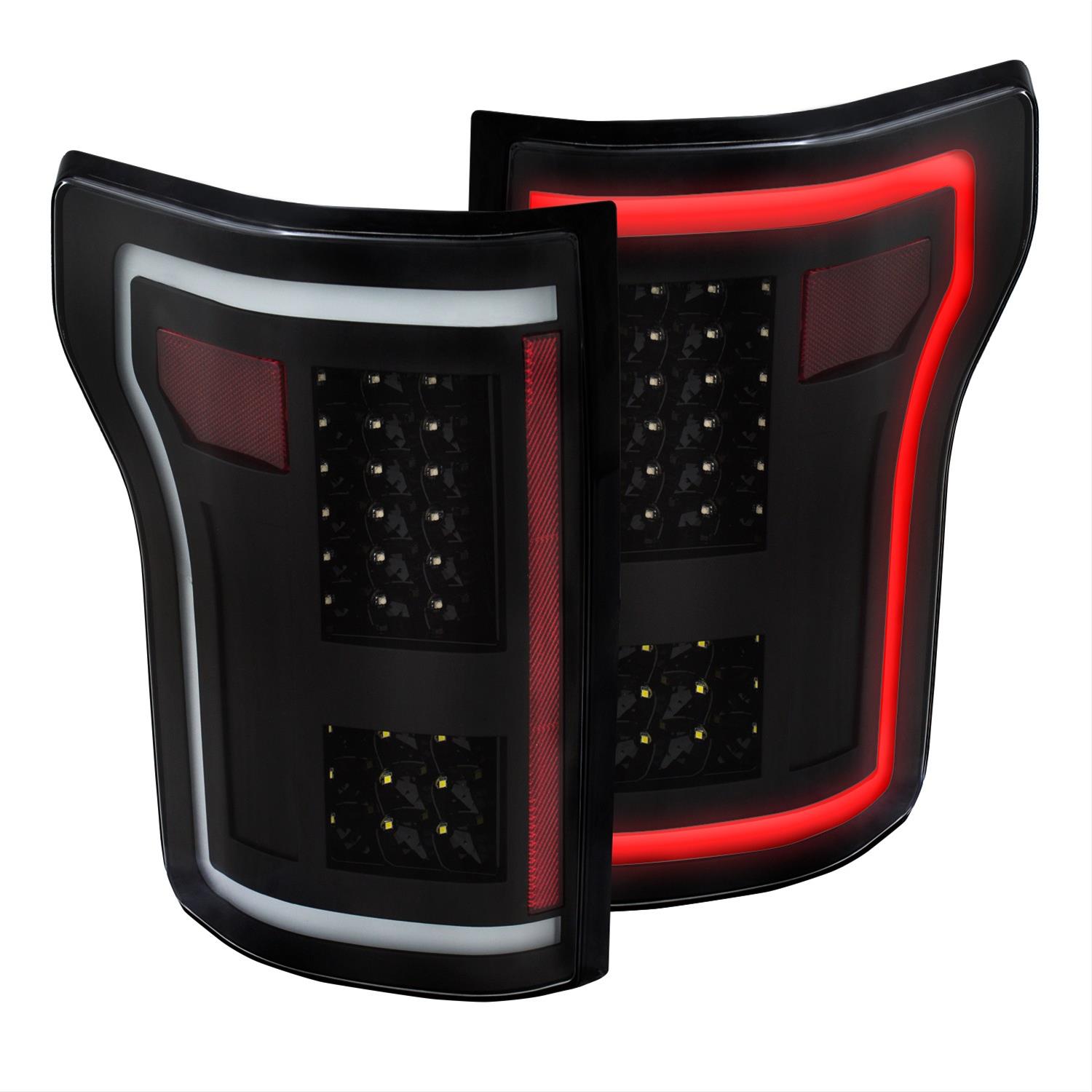 ANZO 2015-2017 Ford F-150 LED Taillights Black thumbnail 3