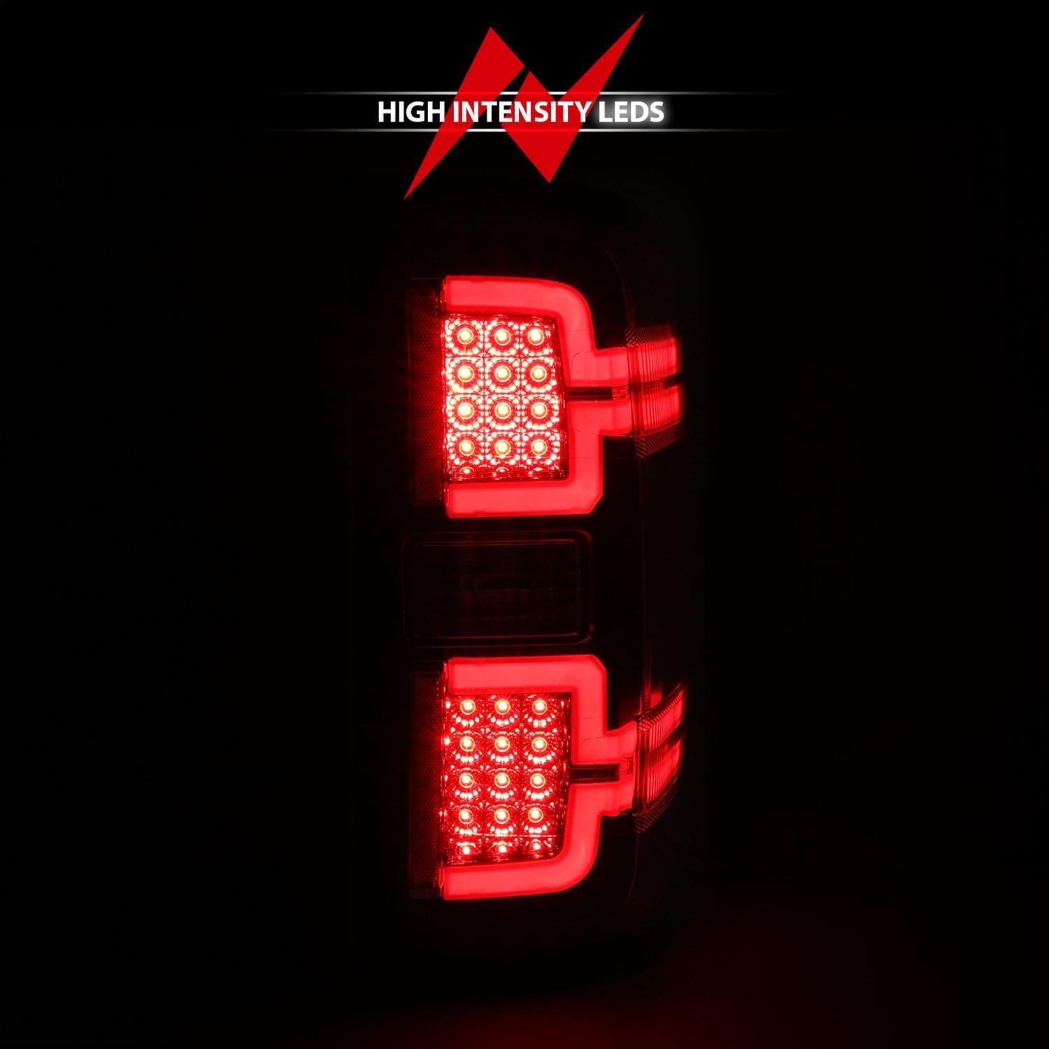 ANZO 2014-2018 Chevy Silverado 1500 LED Taillights Black thumbnail 8
