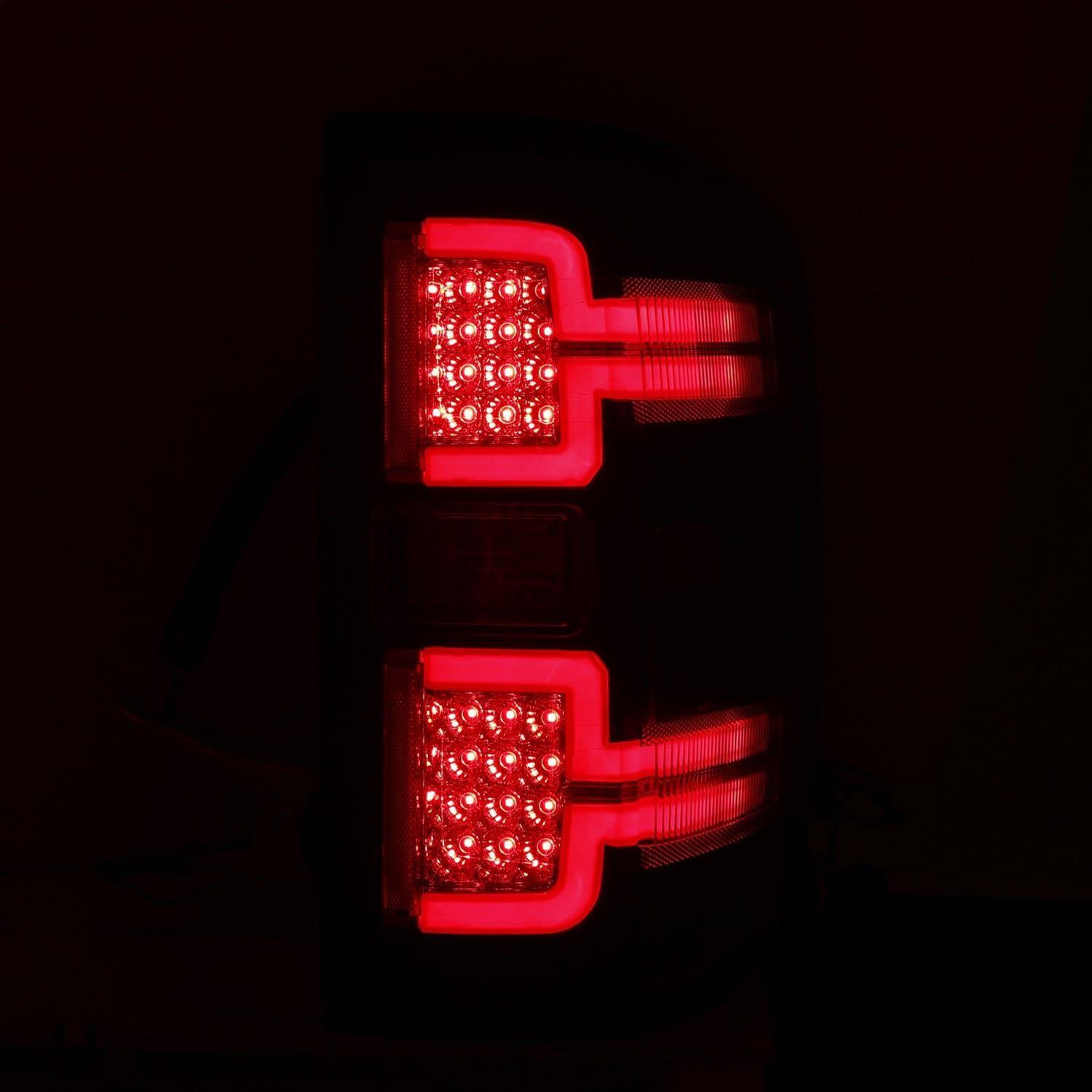 ANZO 2014-2018 Chevy Silverado 1500 LED Taillights Black thumbnail 7