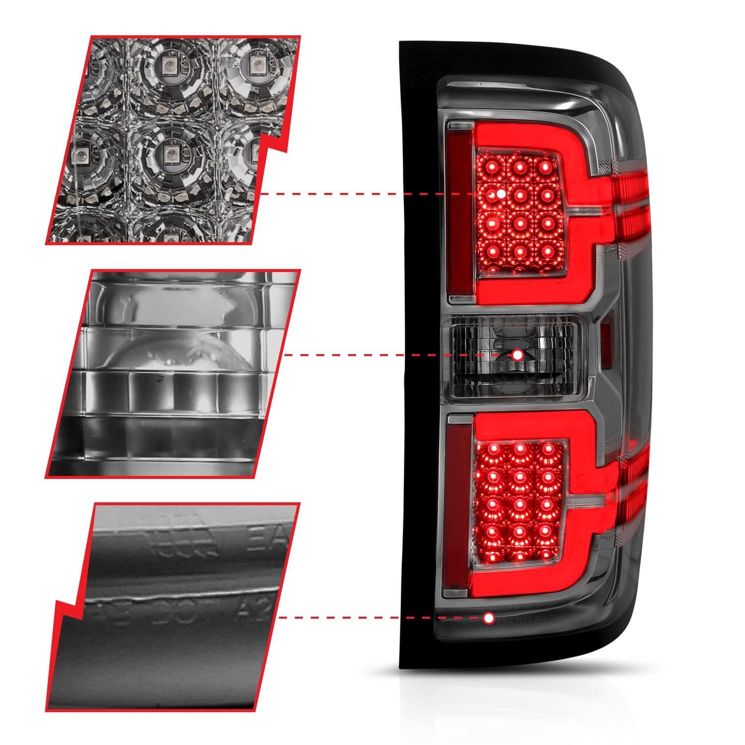 ANZO 2014-2018 Chevy Silverado 1500 LED Taillights Smoke thumbnail 2