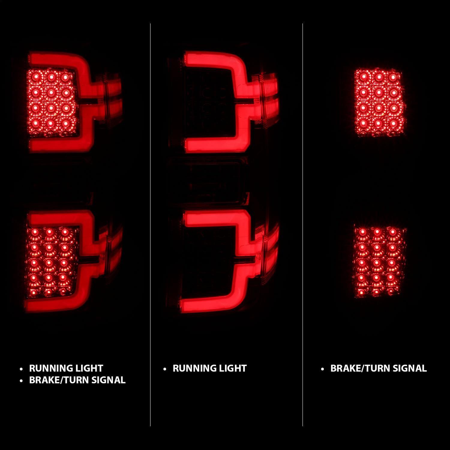 ANZO 2014-2018 Chevy Silverado 1500 LED Taillights Chrome thumbnail 8