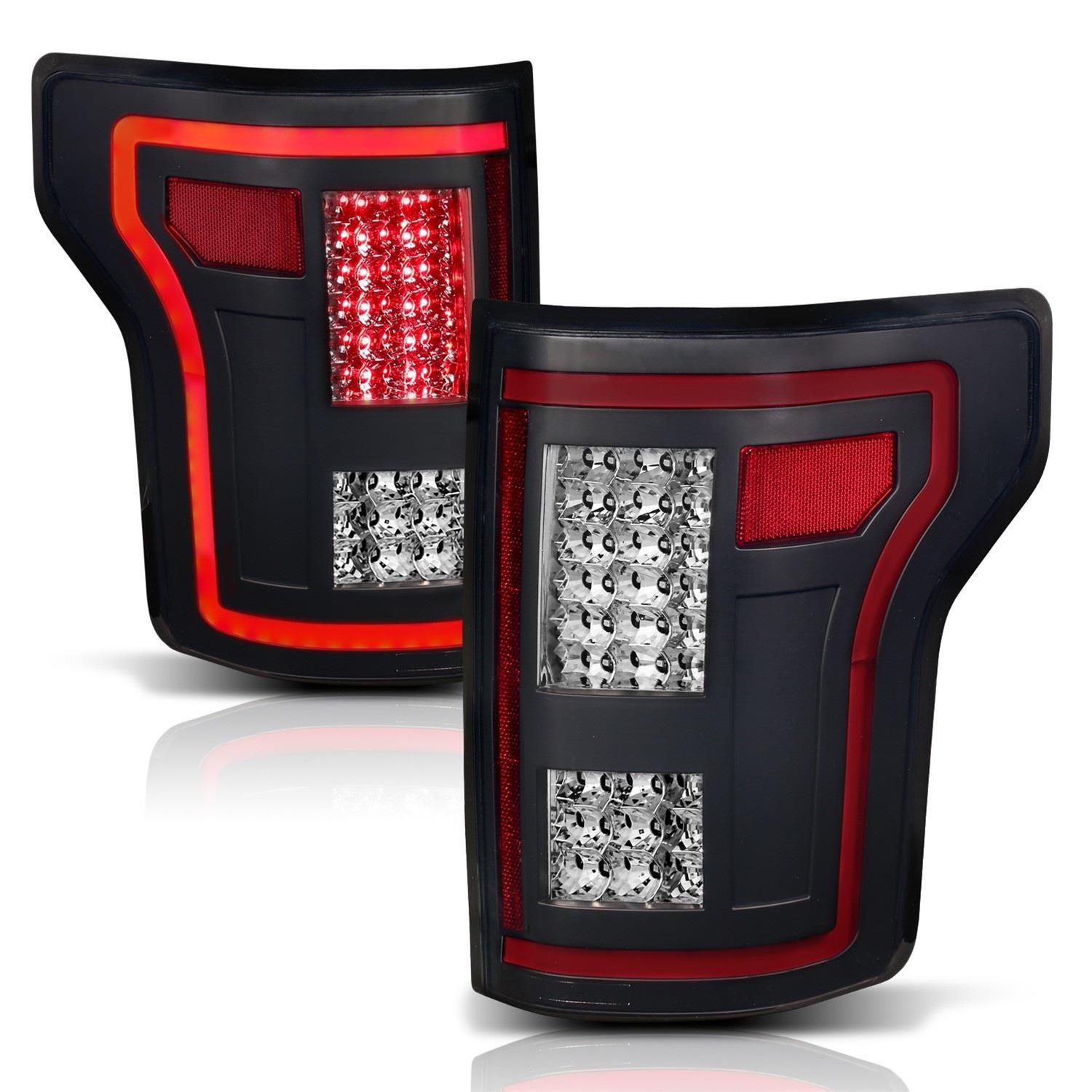 ANZO 15-17 Ford F-150 LED Taillights Black w/ Sequential thumbnail 5