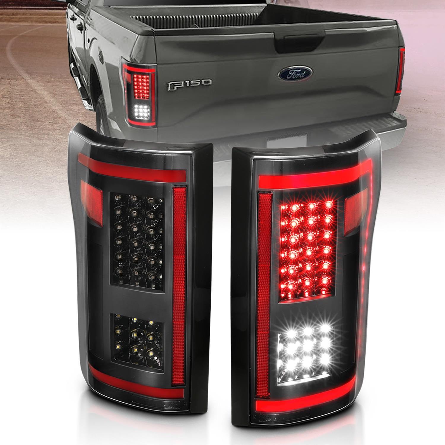 ANZO 15-17 Ford F-150 LED Taillights Black w/ Sequential thumbnail 3