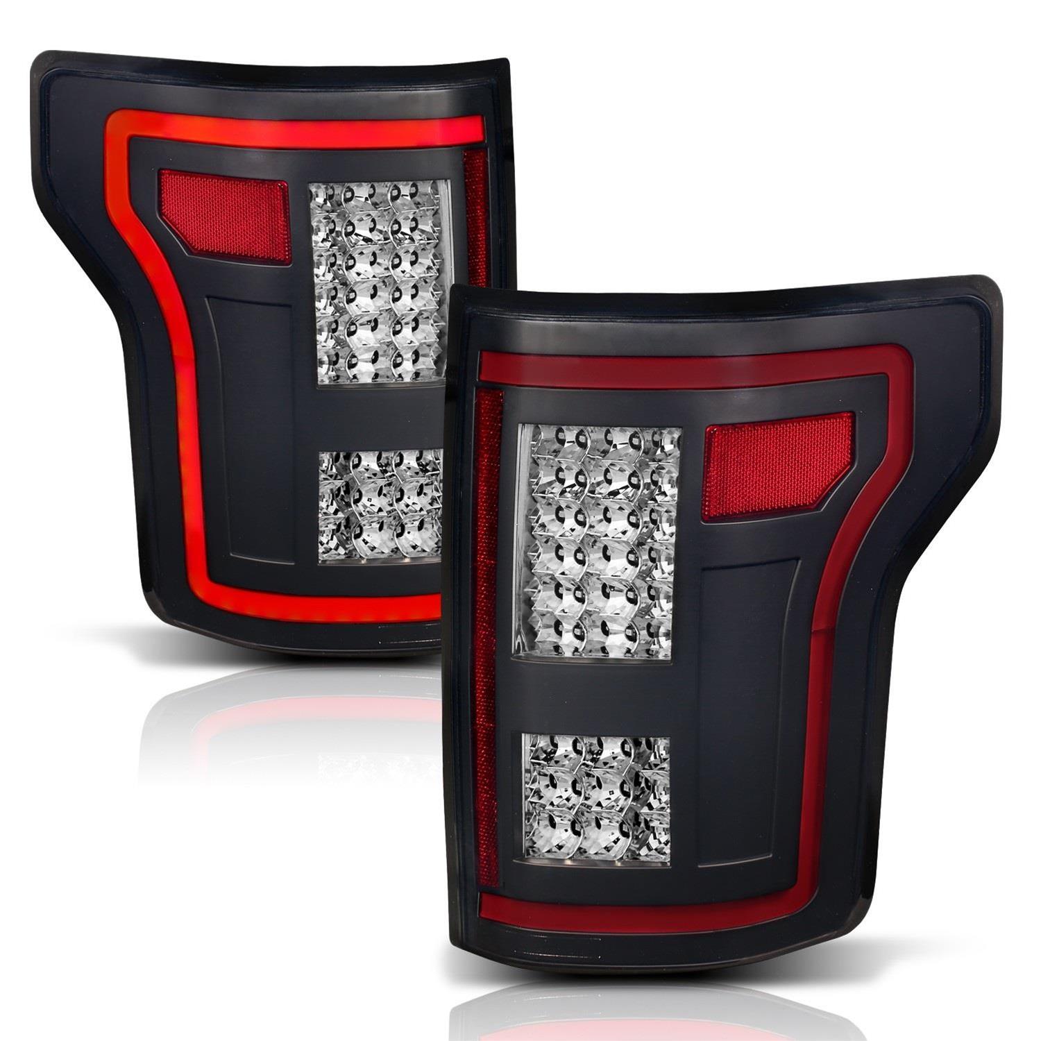 ANZO 15-17 Ford F-150 LED Taillights Black w/ Sequential thumbnail 4