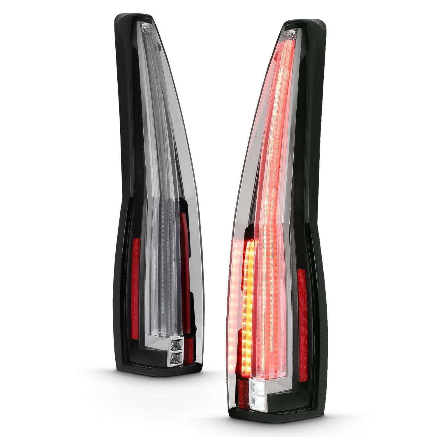 ANZO 2007-2014 Chevrolet Tahoe Led Taillights Red/Clear thumbnail 6