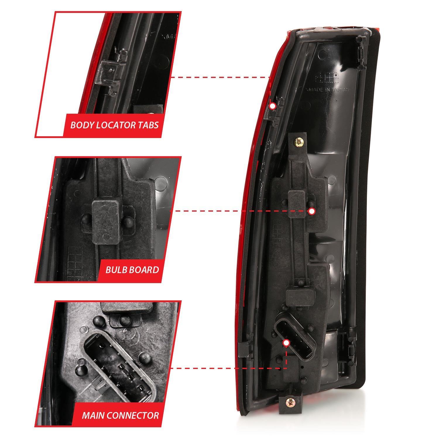 Purchase Anzo USA 211127 G2 Tail Light Assembly 95-00 TACOMA In Chino
