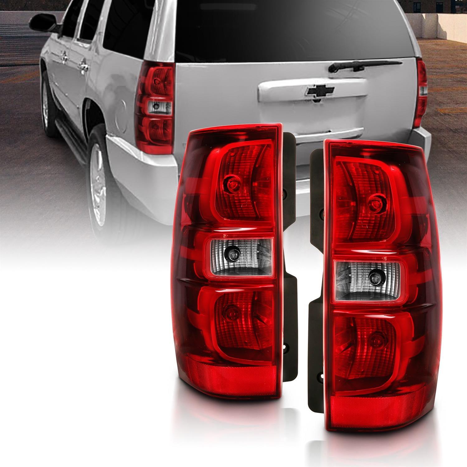 ANZO 2007-2014 Chevy Tahoe Taillight Red/Clear Lens (OE Replacement) thumbnail 3