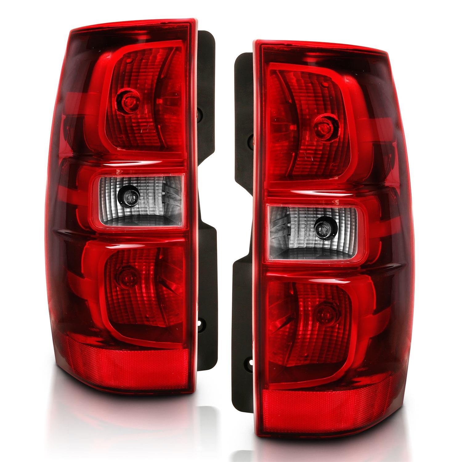 ANZO 2007-2014 Chevy Tahoe Taillight Red/Clear Lens (OE Replacement) thumbnail 4