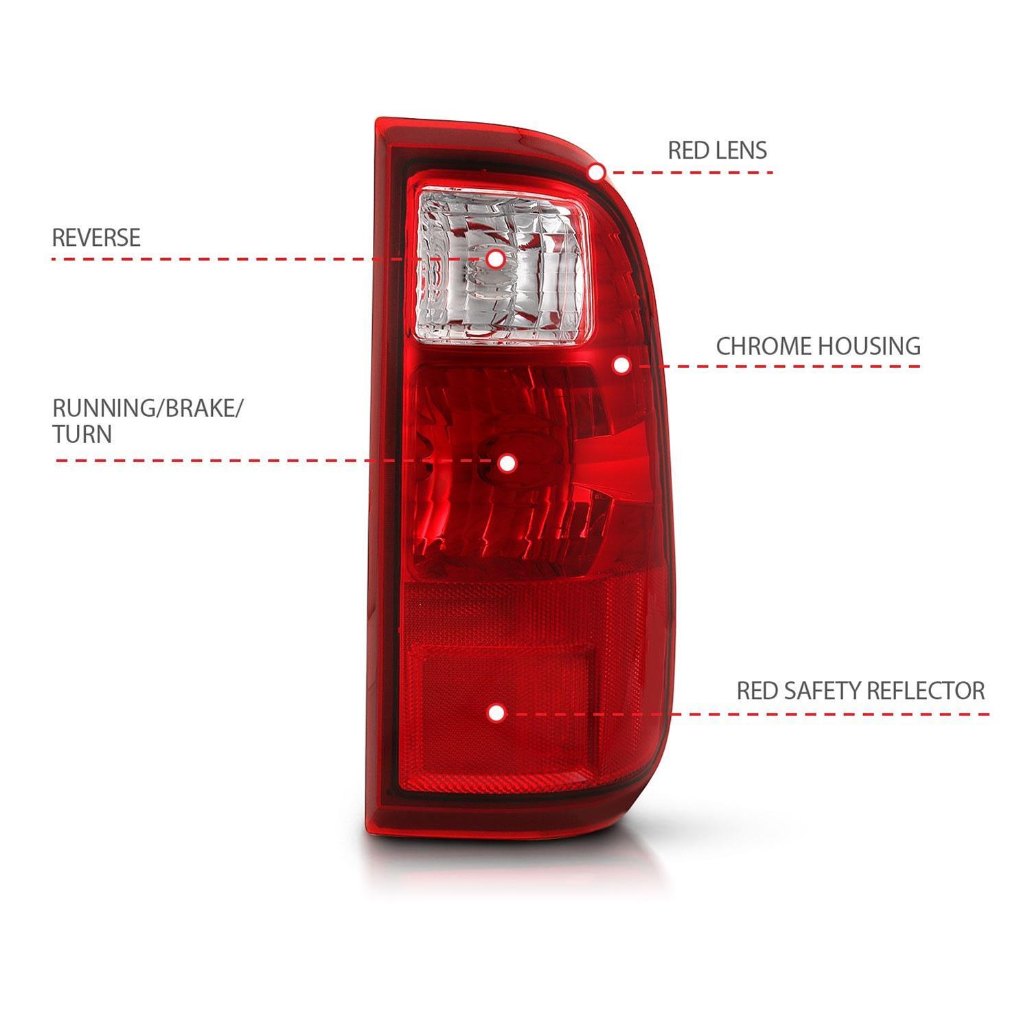 ANZO 2008-2016 Ford F-250 Taillight Red/Clear Lens (OE Replacement) thumbnail 5