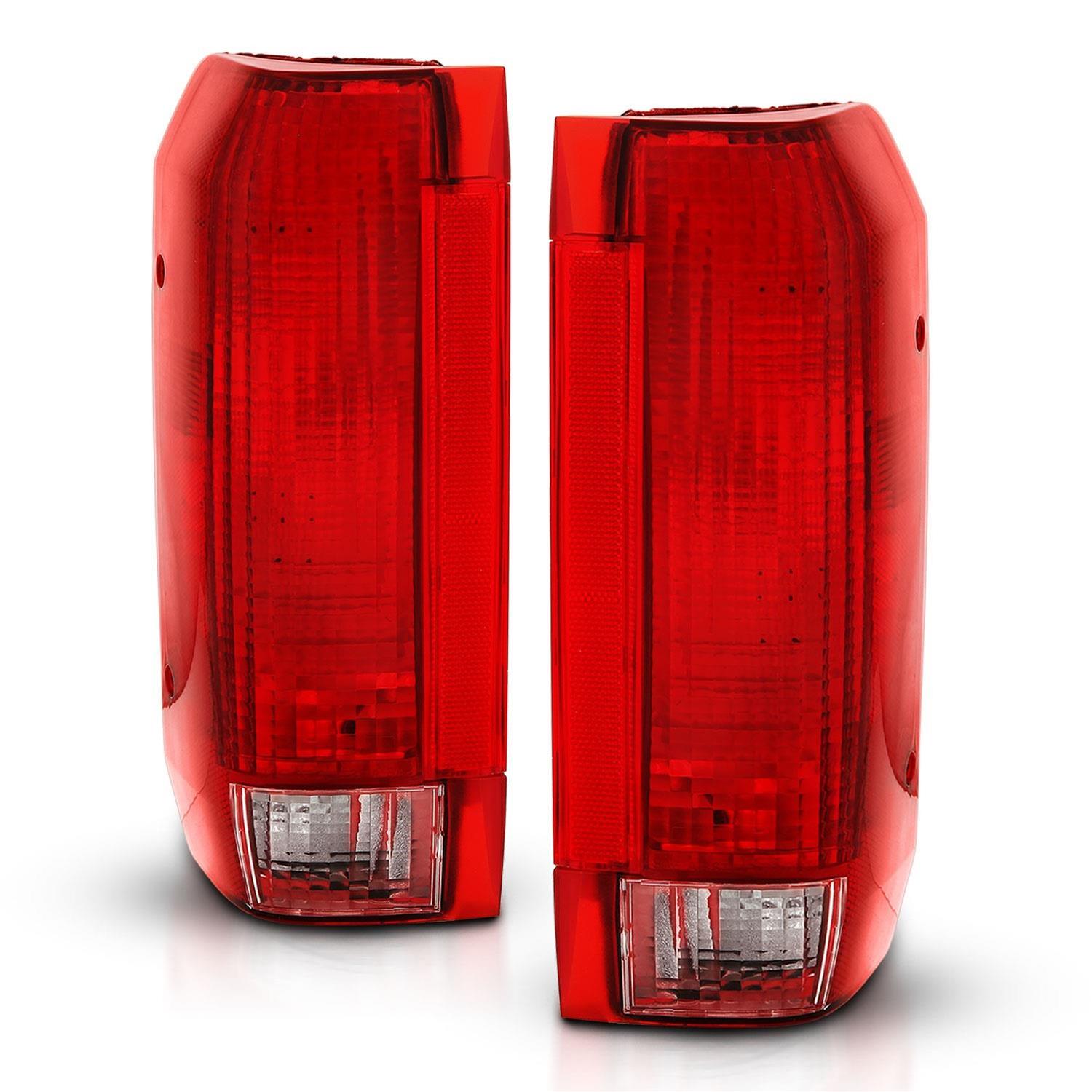 ANZO 1992-1996 Ford Bronco Taillight Red/Clear Lens (OE Replacement) thumbnail 2