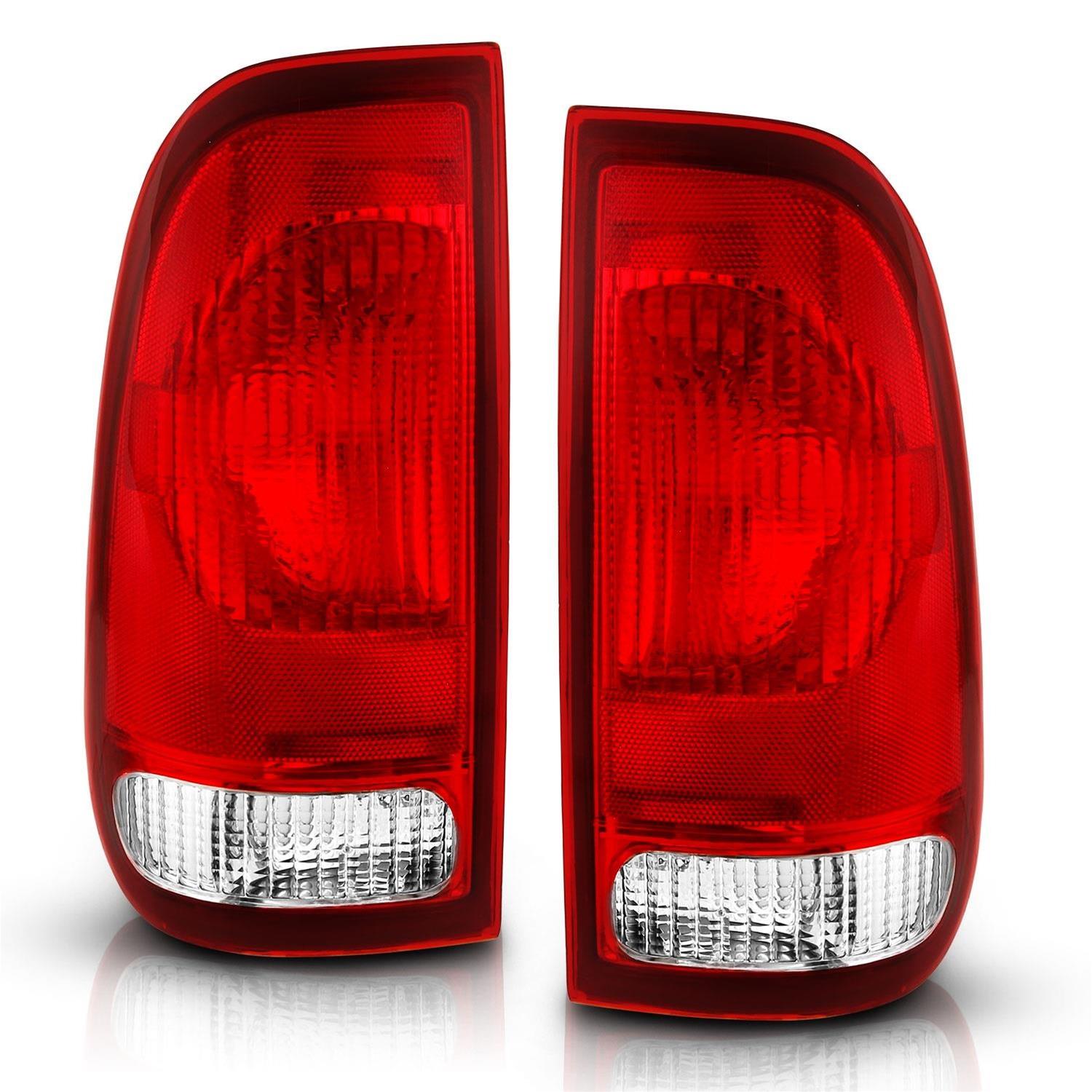 ANZO 1997-2003 Ford F-150 Taillight Red/Clear Lens (OE Replacement) thumbnail 2