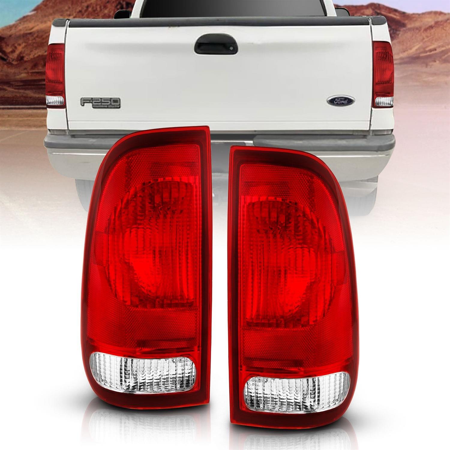 ANZO 1997-2003 Ford F-150 Taillight Red/Clear Lens (OE Replacement) thumbnail 3