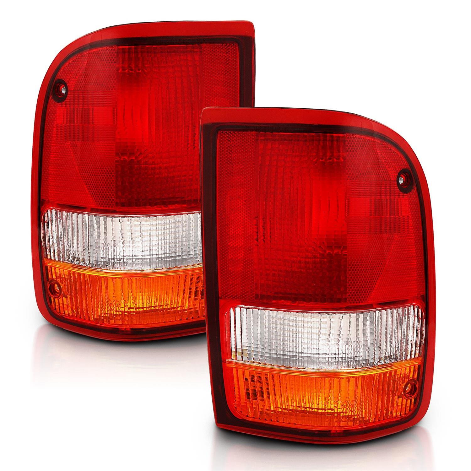 ANZO 1993-1997 Ford Ranger Tail Light Red/Clear (OE) thumbnail 2