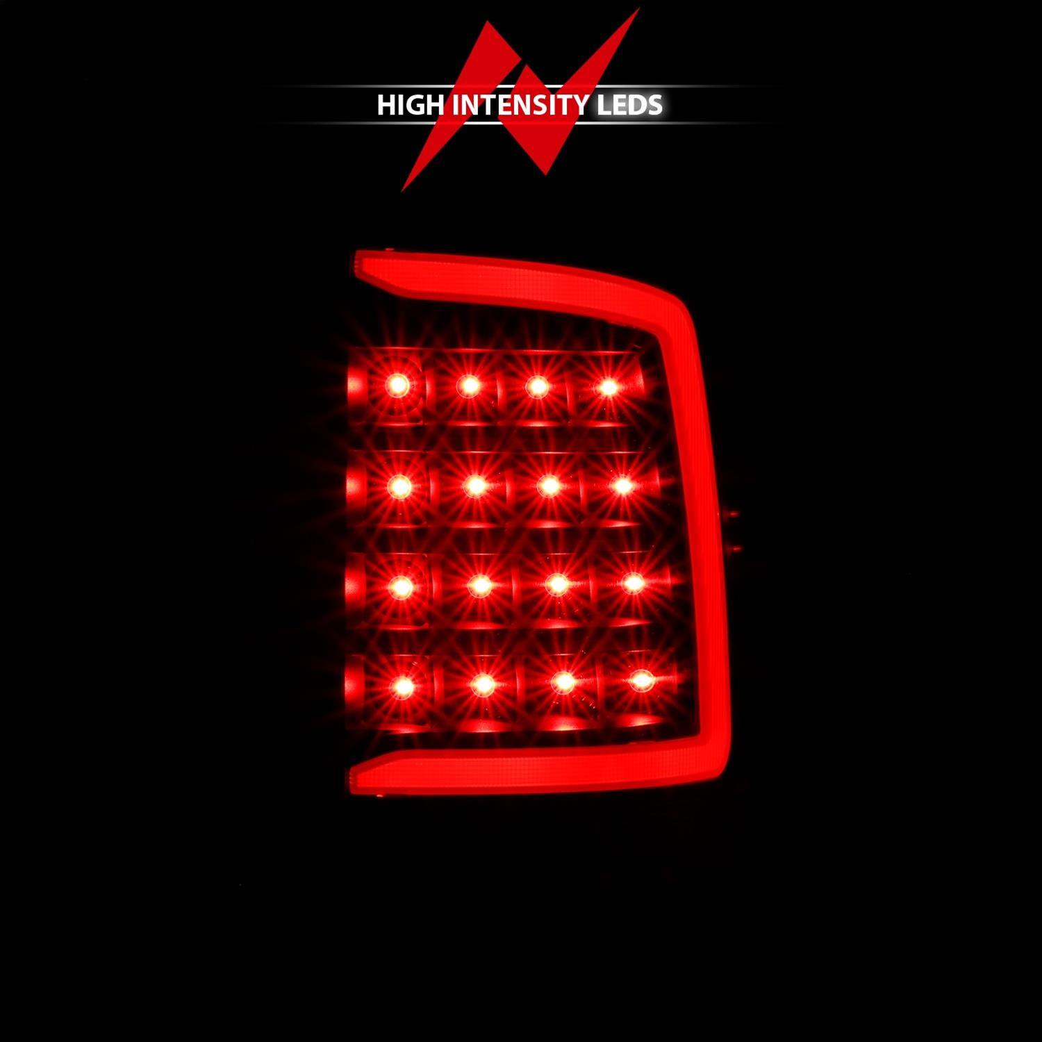 ANZO 2009-2018 Dodge Ram 1500 LED Taillight Plank Style Black w/Smoke Lens thumbnail 8