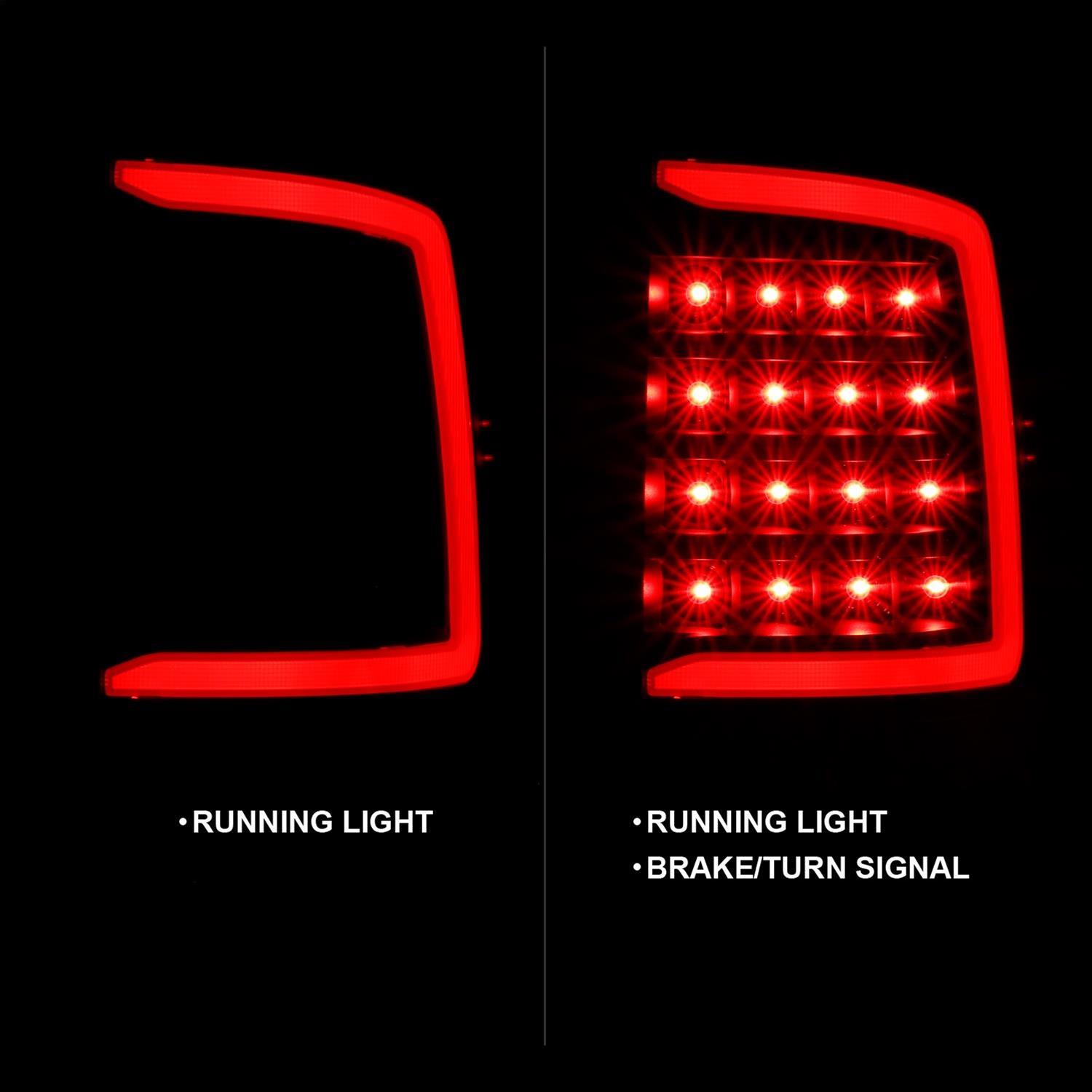 ANZO 2009-2018 Dodge Ram 1500 LED Taillight Plank Style Black w/Smoke Lens thumbnail 7