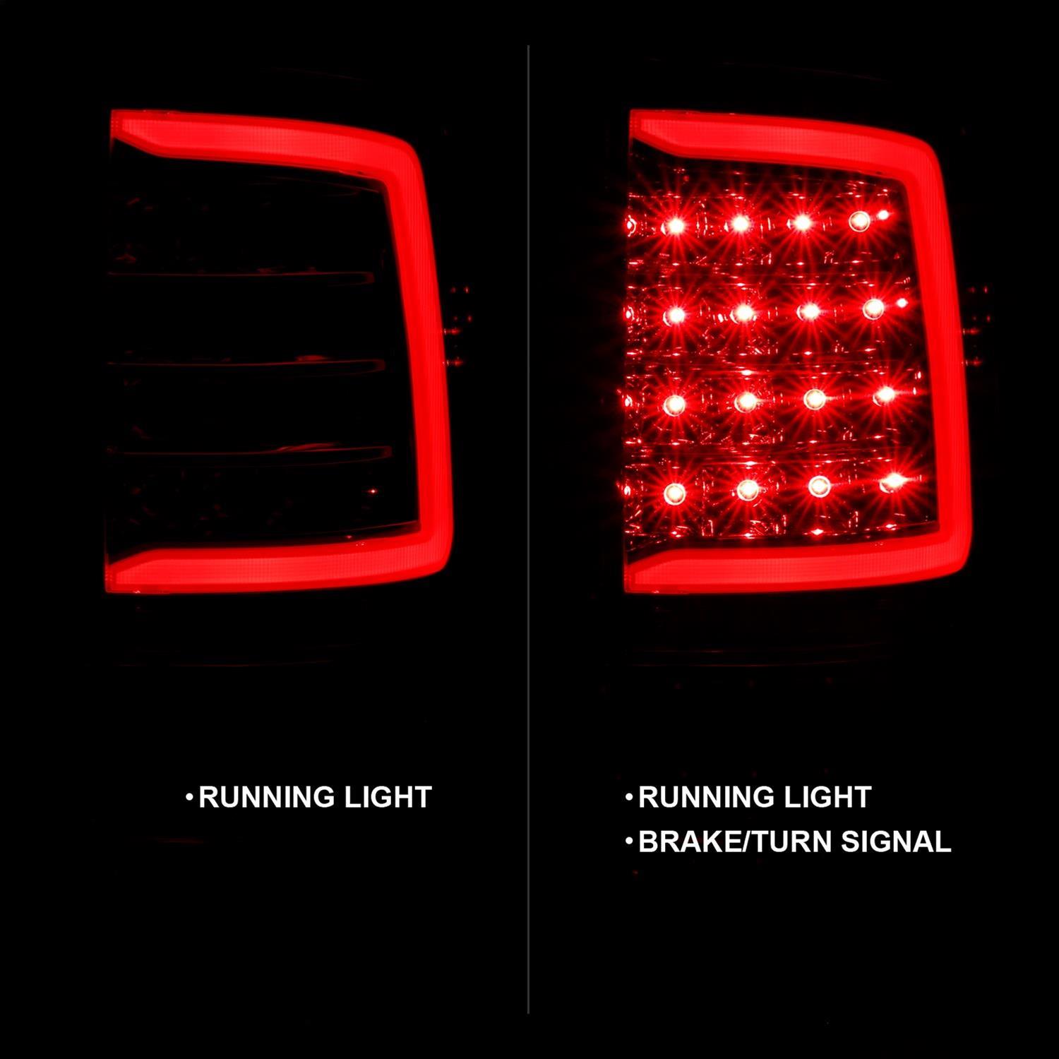 Anzo LED Taillights 311320 Taillight Assemblies, LED, Clear Lens, Chrome Housing, Includes Bar, Turn Signal, Brake, Parking Lights, Dodge, Ram, Set thumbnail 6