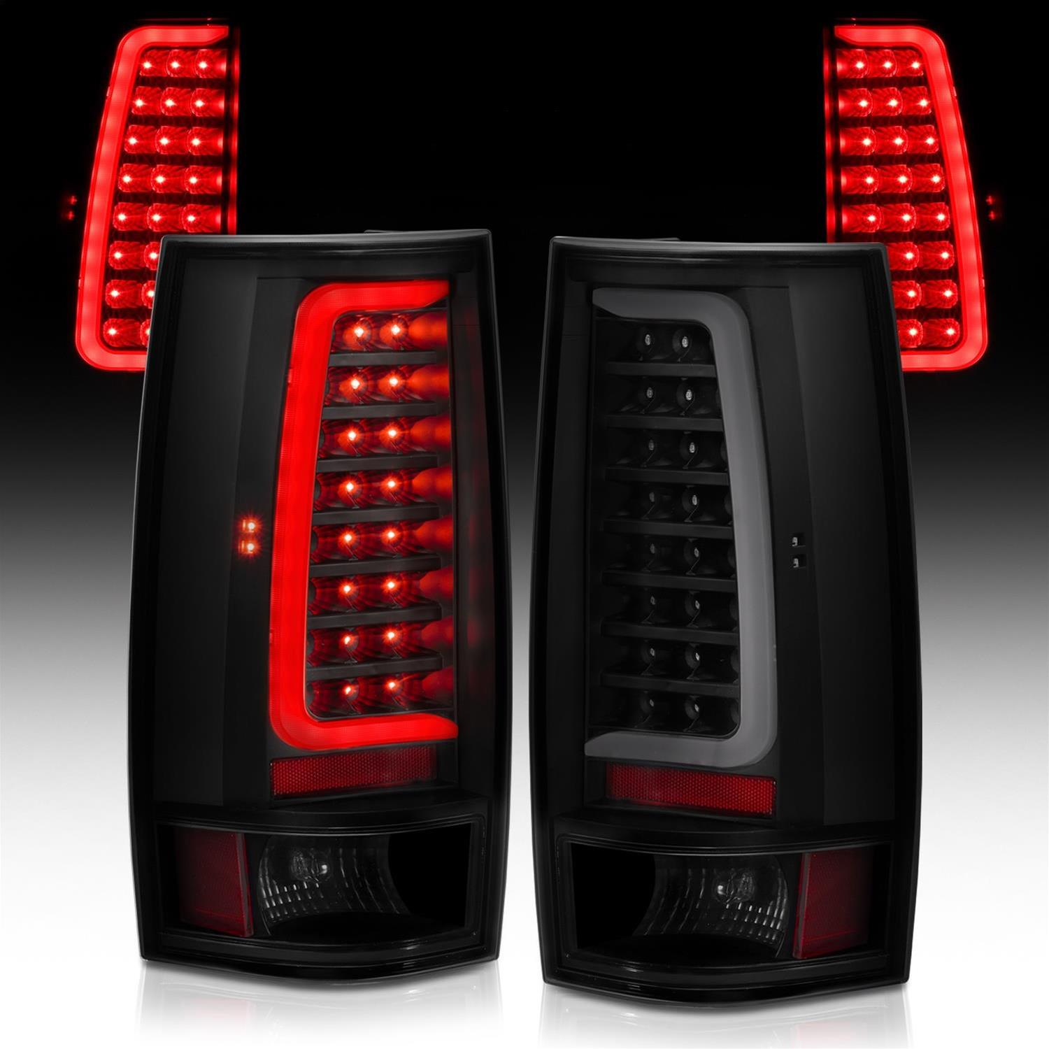 ANZO 2007-2014 Chevy Tahoe LED Taillight Plank Style Black w/Smoke Lens thumbnail 3
