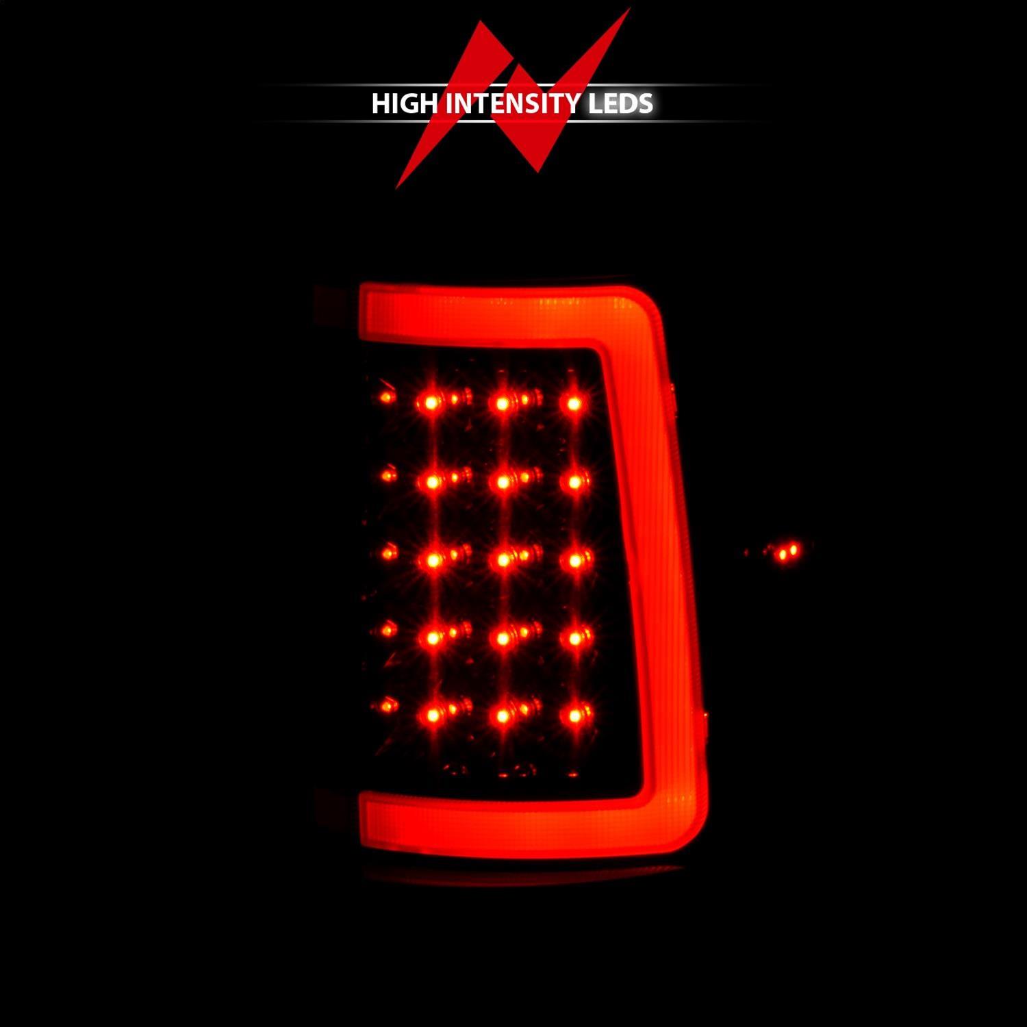 ANZO 2004-2006 Ford F-150 LED Tail Lights w/ Light Bar Black Housing Smoke Lens thumbnail 6