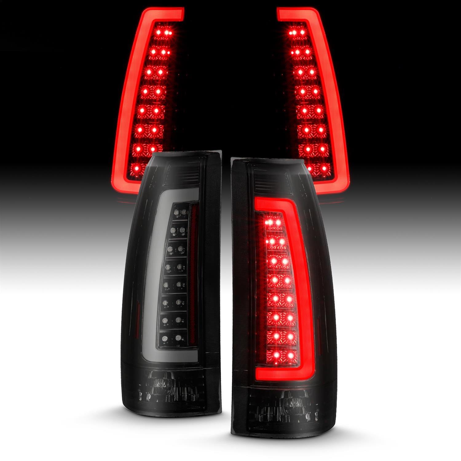 ANZO 1999-2000 Cadillac Escalade LED Taillights Black Housing Smoke Lens Pair thumbnail 5