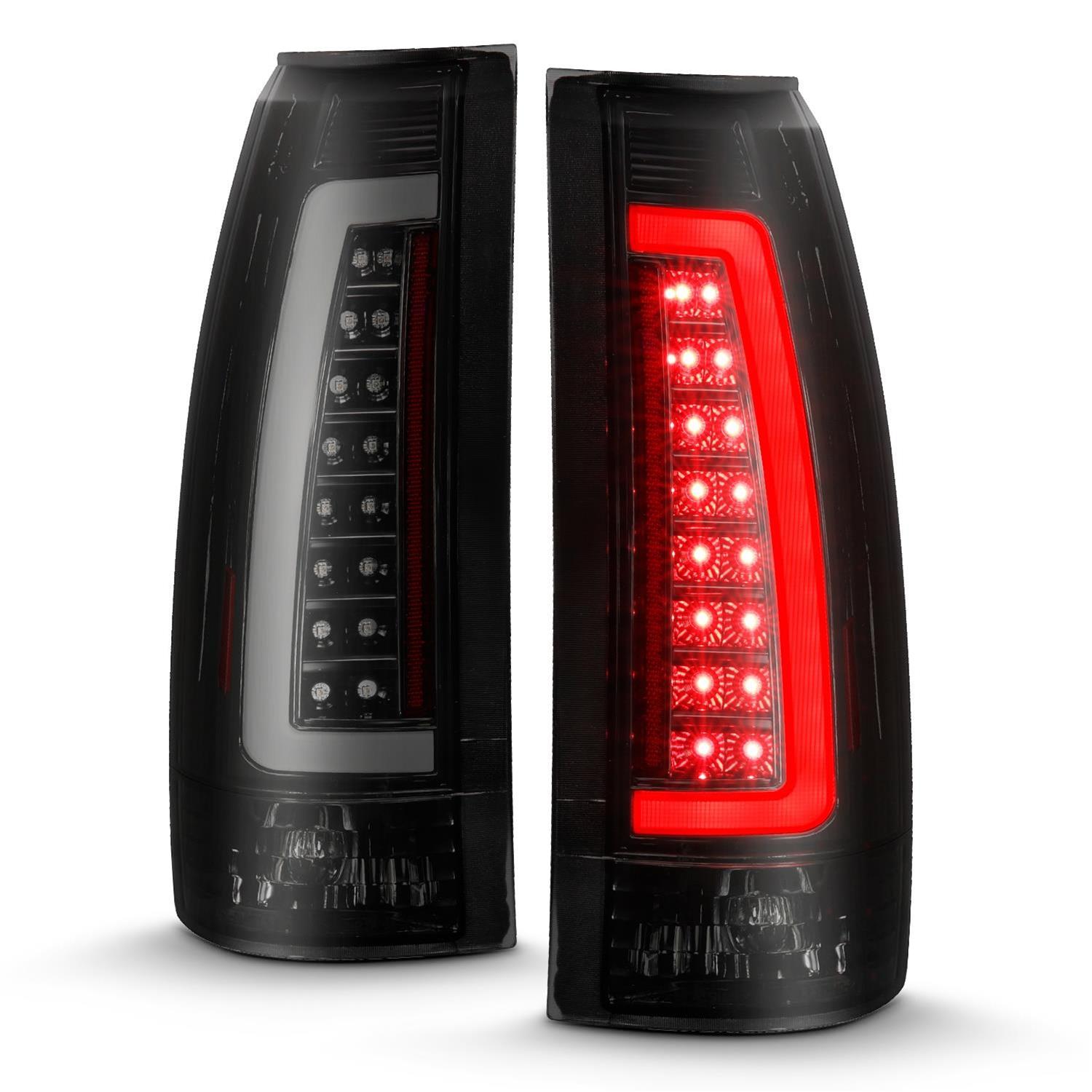ANZO 1999-2000 Cadillac Escalade LED Taillights Black Housing Smoke Lens Pair thumbnail 4
