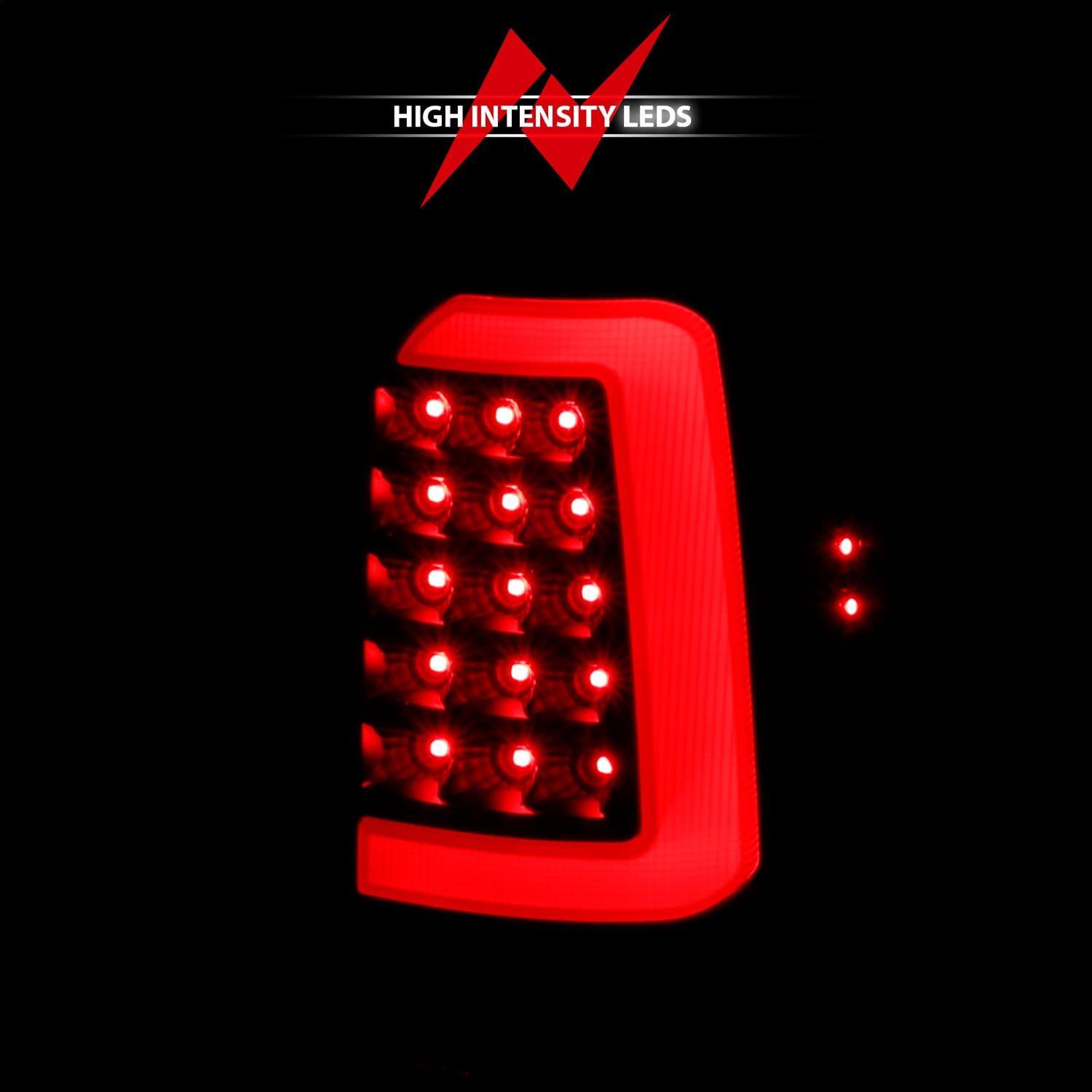 ANZO 1997-2004 Dodge Dakota LED Taillights Black Housing Clear Lens Pair thumbnail 7