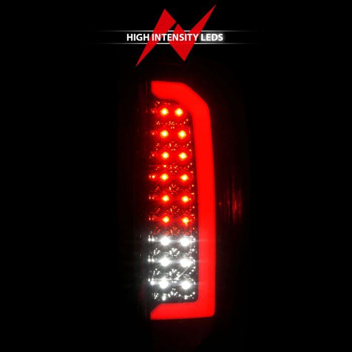 ANZO 15-21 Chevrolet Colorado Full LED Tail Lights w/ Red Lightbar Black Housing Smoke Lens thumbnail 7