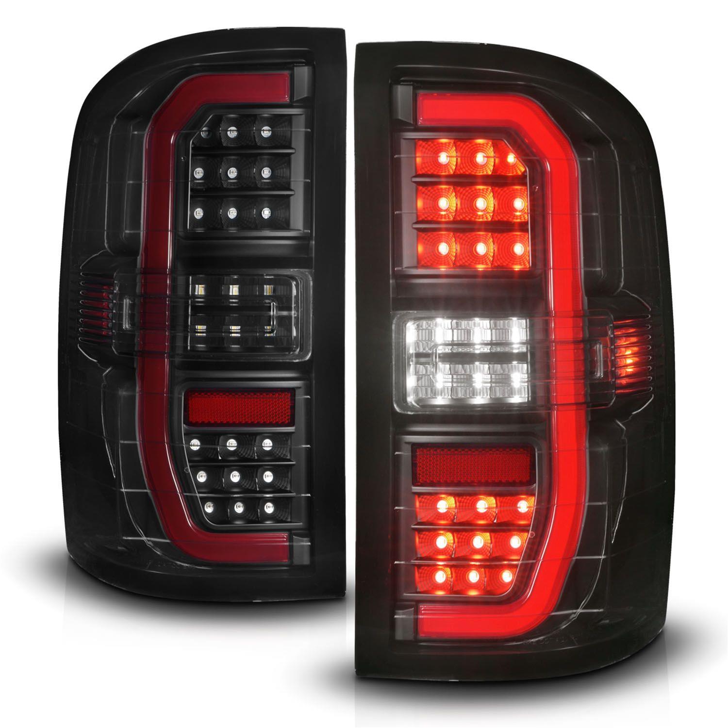 ANZO 14-18 GMC Sierra 1500 Full LED Taillights Black Housing Clear Lens (w/C Light Bars) thumbnail 3