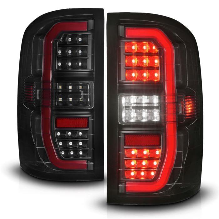 ANZO 14-18 GMC Sierra 1500 Full LED Taillights Black Housing Smoke Lens (w/C Light Bars) thumbnail 4
