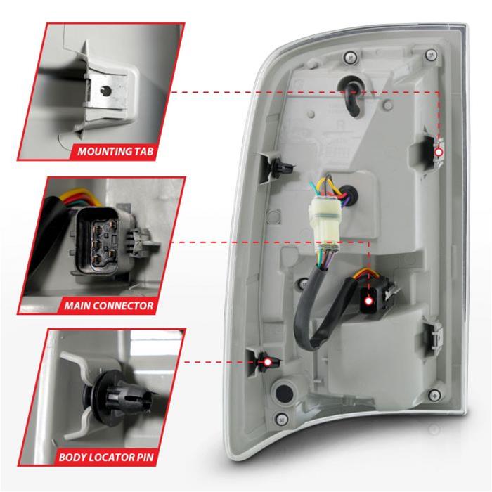 ANZO 09-18 Dodge Ram 1500 Sequential LED Taillights Smoke Black w/Switchback Amber Signal thumbnail 4