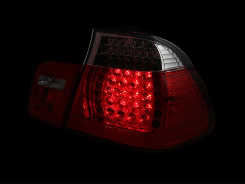 ANZO 2002-2005 BMW 3 Series E46 LED Taillights Red/Clear thumbnail 3