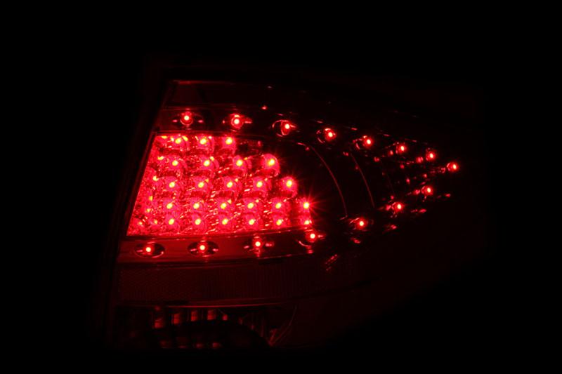ANZO 2008-2011 Ford Focus LED Taillights Red/Clear thumbnail 3