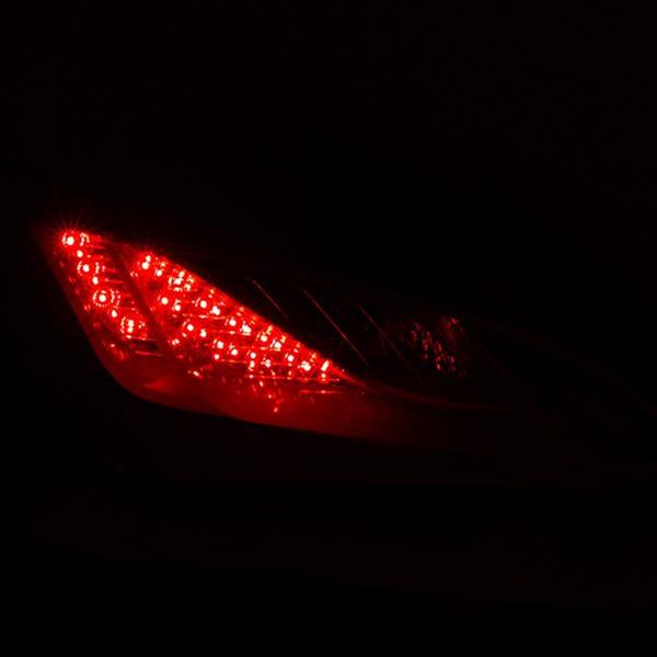 ANZO 2010-2013 Hyundai Genesis LED Taillights Red/Clear thumbnail 3