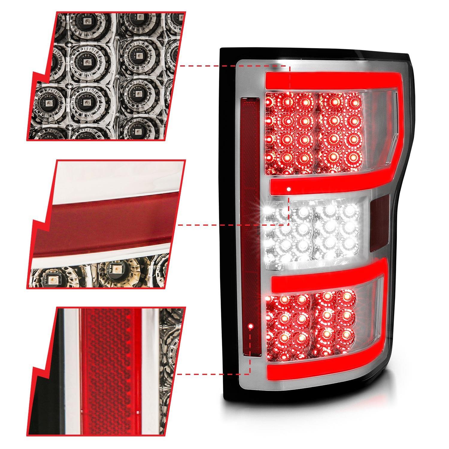 ANZO 18-19 Ford F-150 LED Taillights Chrome thumbnail 2