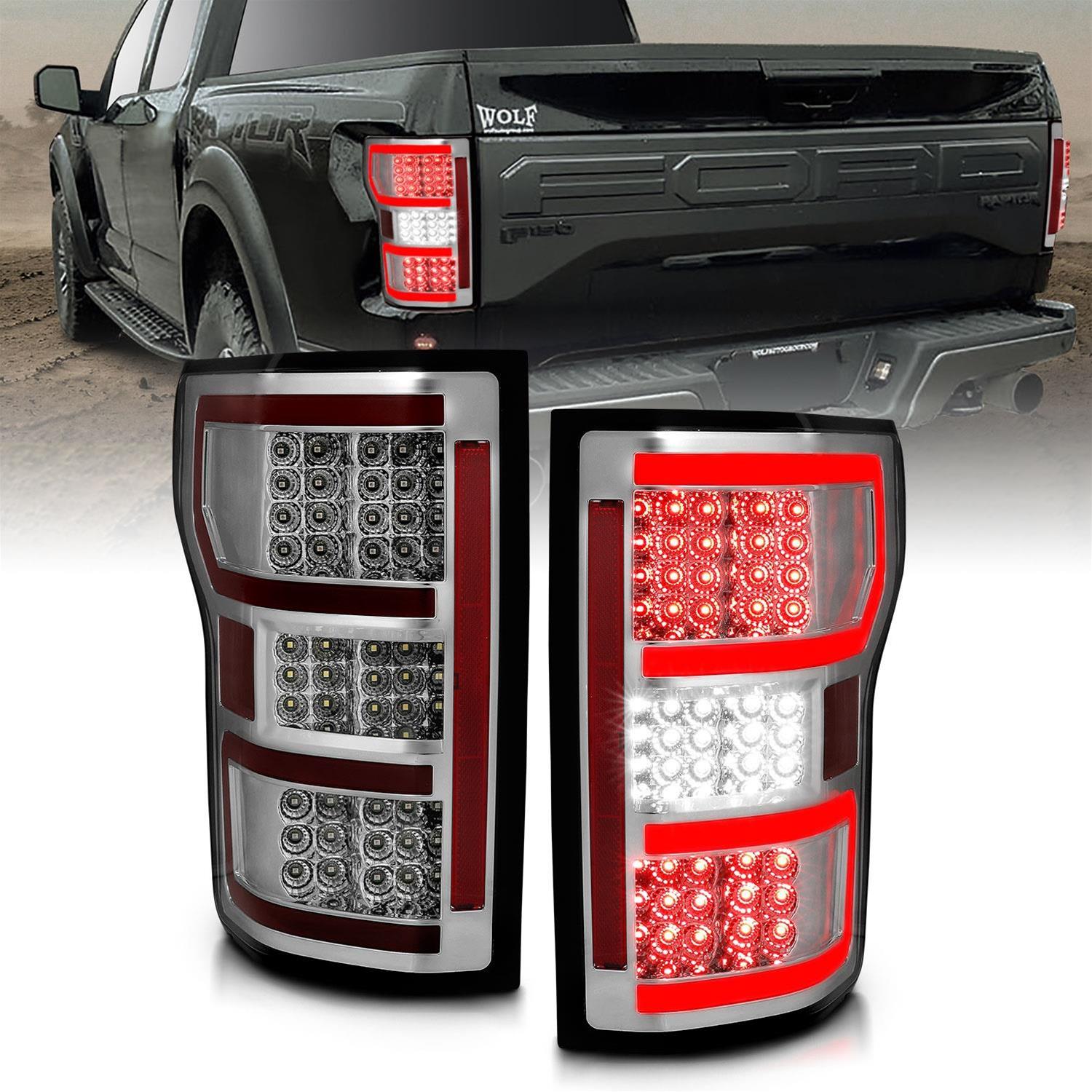 ANZO 18-19 Ford F-150 LED Taillights Chrome thumbnail 3