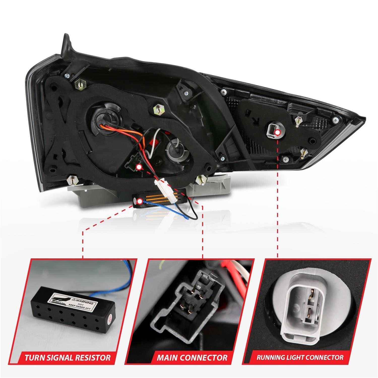 ANZO 14-18 Chevrolet Impala LED Taillights Smoke thumbnail 4