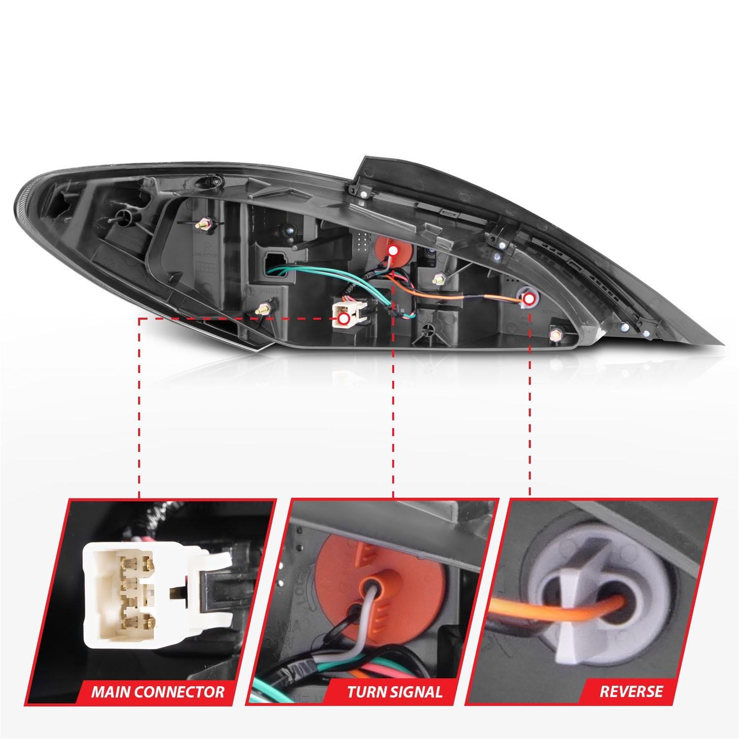 ANZO 10-13 Hyundai Genesis 2DR LED Taillights Smoke thumbnail 4