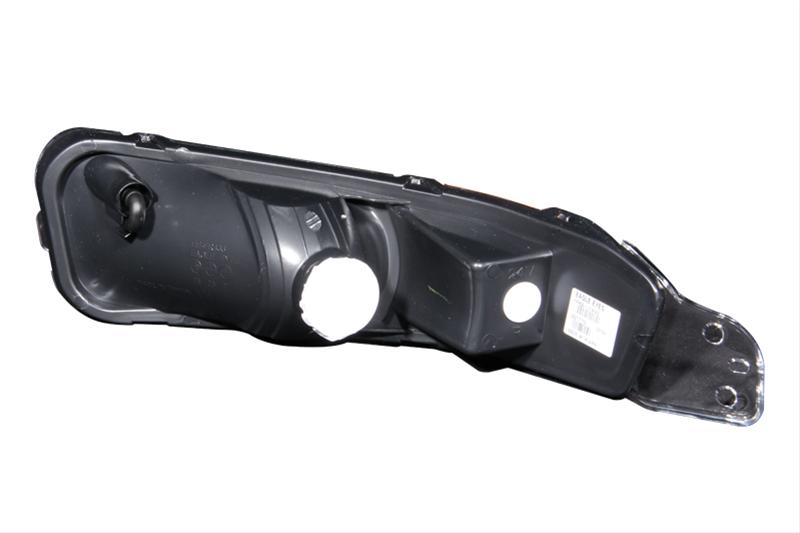 ANZO 2005-2009 Ford Mustang Euro Parking Lights Black w/ Amber Reflector thumbnail 2