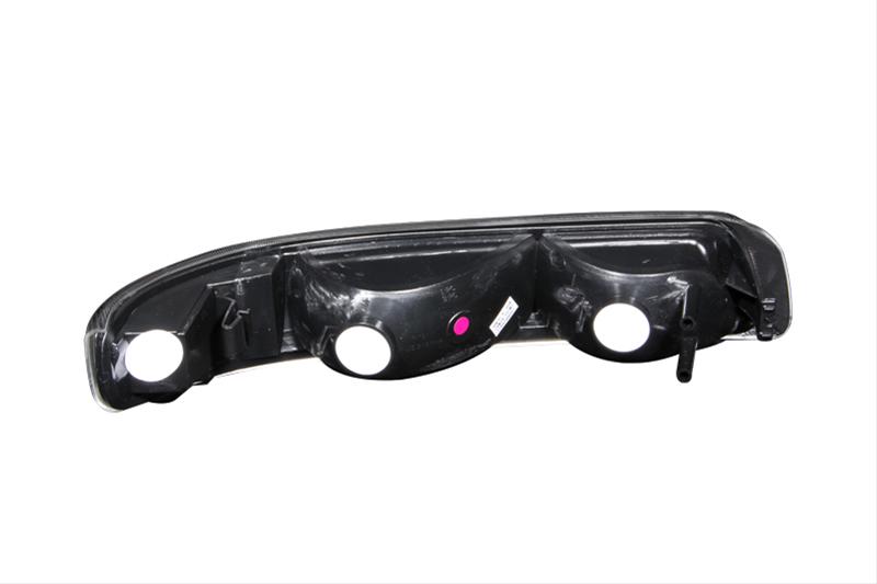 ANZO 1999-2002 Chevrolet Silverado 1500 Euro Parking Lights Black w/ Amber Reflector thumbnail 2