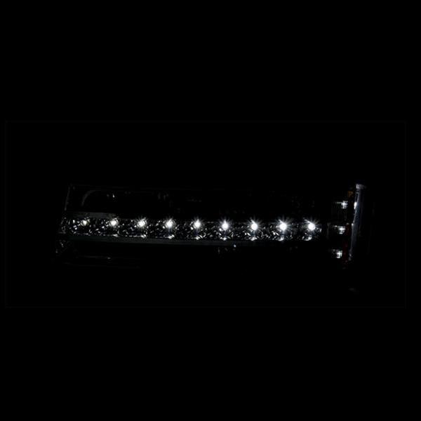 ANZO 2003-2006 Chevrolet Silverado 1500 LED Parking Lights Black w/ Amber Reflector thumbnail 3