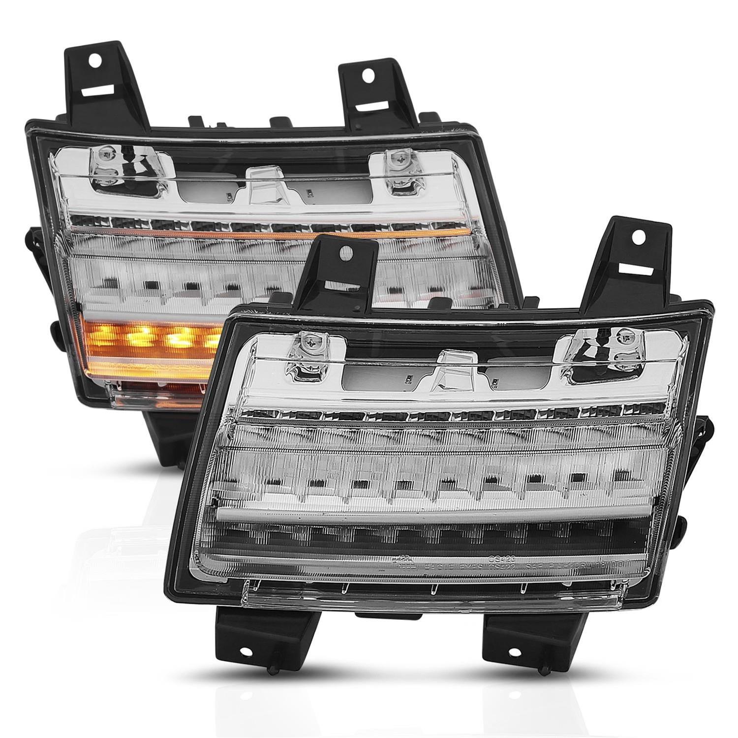 ANZO 18-19 Jeep Wrangler JL Halogen Chrome Clear w/ Sequential Signal thumbnail 2