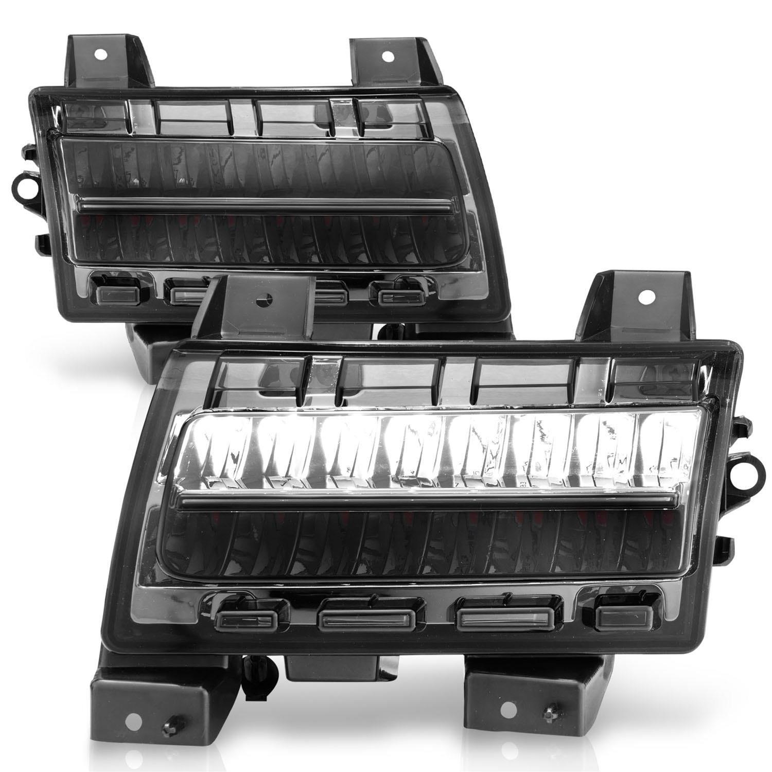 ANZO 2018-2021 Jeep Wrangler LED Side Markers Chrome Housing Smoke Lens w/ Seq. Signal Sport Bulb thumbnail 3