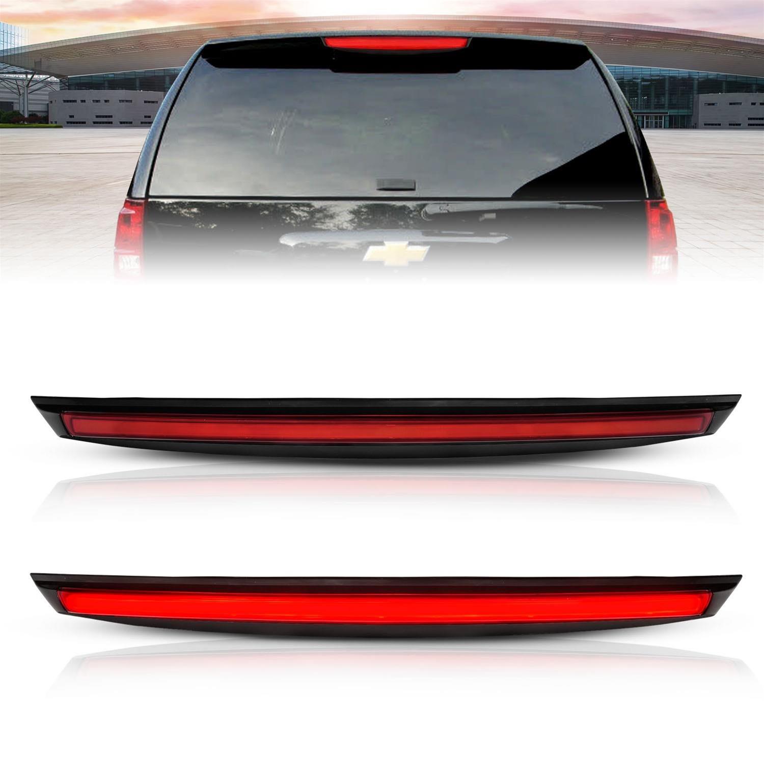 ANZO 2007-2014 Chevrolet Suburban 1500 LED 3rd Brake Light Black Housing Red Lens w/ Spoiler 1pc thumbnail 2