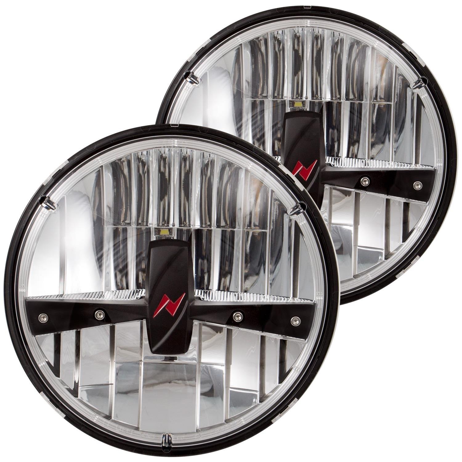Anzo LED H4 Headlight Assemblies 881036 Assemblies, H4, Clear Lens, Black Housing, AMC, Buick, Chevy, Dodge, Ford, Volkswagen, Pair