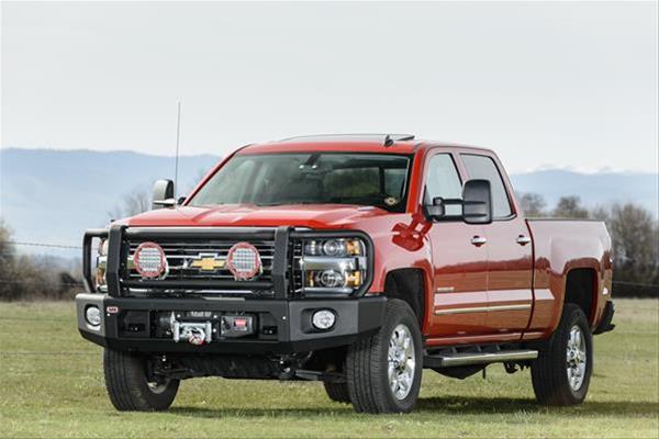 ARB Modular Winch Bar Kits for 2015-2018 SILVERADO 2500 HD, 3500 HD - 2262020 Bumper, Bar, Fabricated, Steel, Black Textured Powdercoated, Mount, Front, Chevy, Kit thumbnail 3