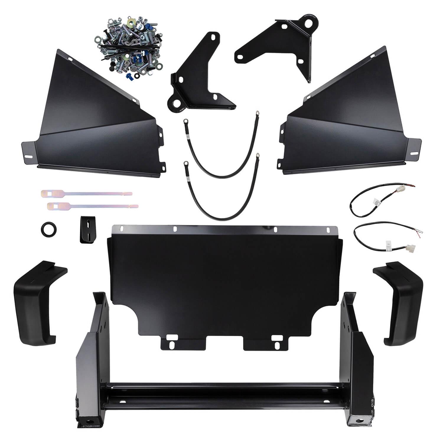 ARB Grille Guards 3421410B Winch Mount Bumper, Grey, Suitable for Vehicles Equipped with SRS and Flares