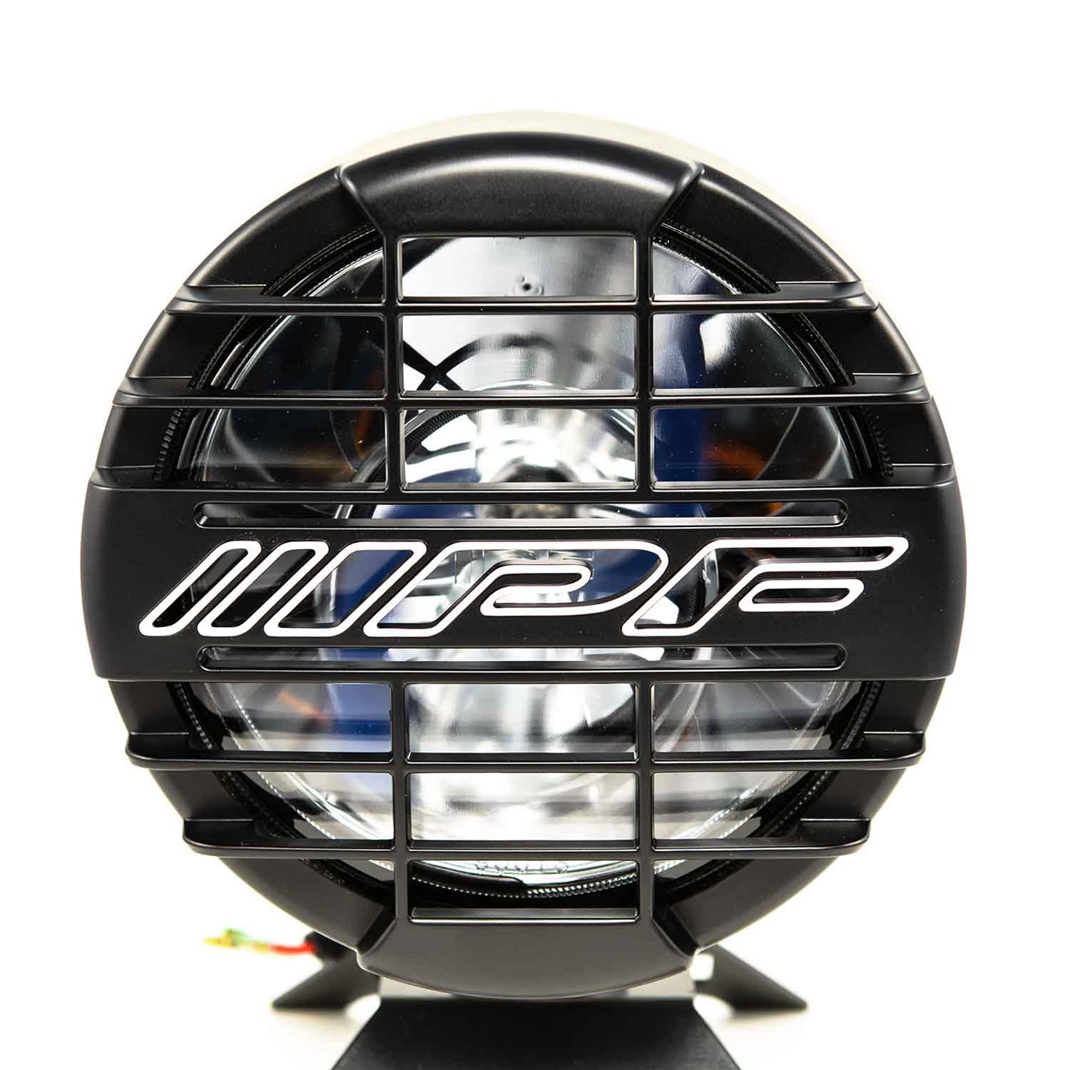IPF 901 Series HID Auxiliary Lights 901HIDSG Lights, HID, Spot, White, Round, 100.0 Watts, 12V, Steel Housing, Glass Lens, Black Guards, Each