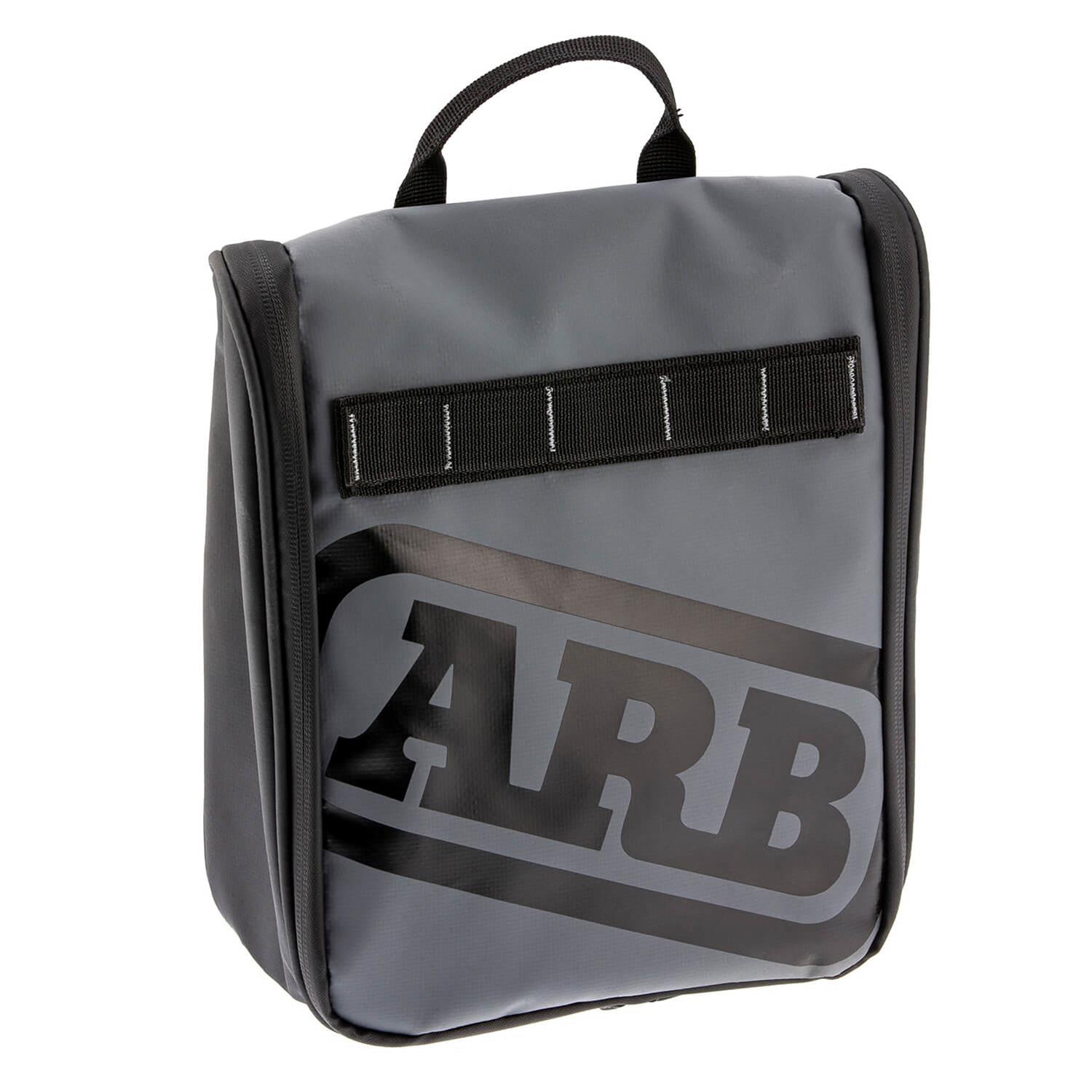 ARB Toiletries Bag Charcoal Finish w/ Red Highlights PVC Outer Shell Mesh Pockets Mirror thumbnail 2